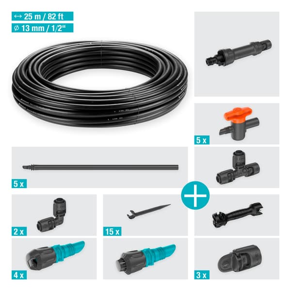 Gardena Micro-Drip-System grönsaks-/blomsterrabattset - 40 m2