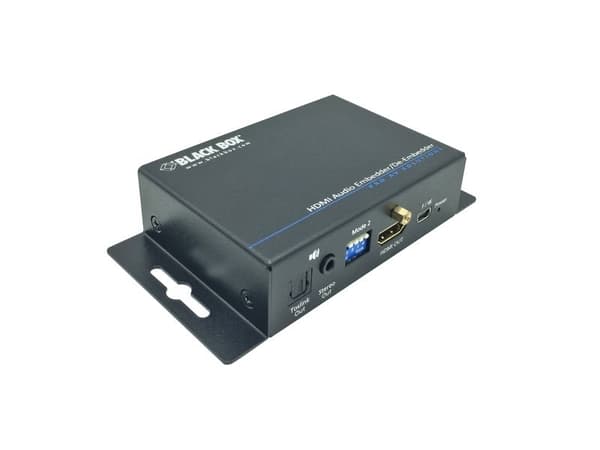 Black Box Audio Embedder/De-embedder - HDMI - Audio embedder/de-embedder - Audio embedder/de-embedder