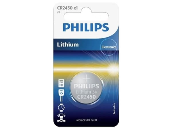 Philips CR2450 Knapcelle batteri 3V