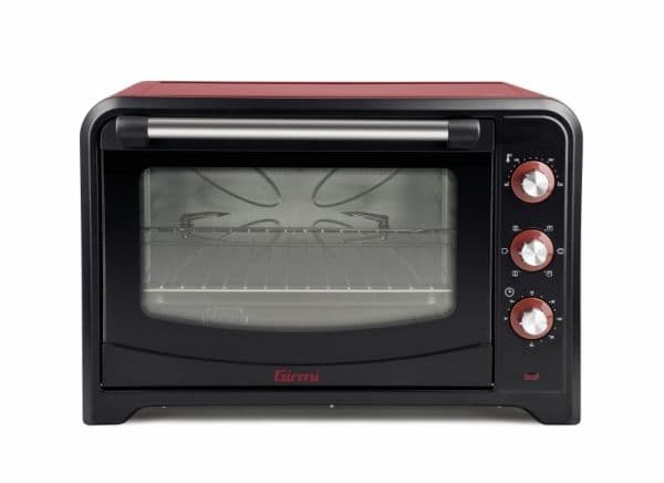 Girmi FE60, 60 l, 2000 W, 1 hyller, Sort, Rød, Rotasjon, Stål