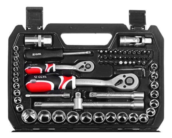 YATO SET OF KEYS 1/4" / 1/2" 72 elements.