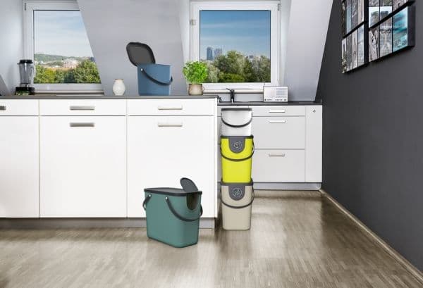 Rotho Albula, 6 l, Rektangulær, Plastikk, Grønn, Manuell, Plastikk