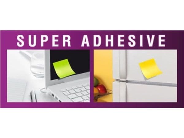 Post-it Super Sticky gule puter, kube 76x76 mm, 350 ark (3M0507)