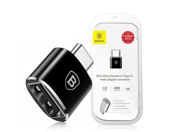 Baseus USB-C - USB-adapter svart (27625-uniw)