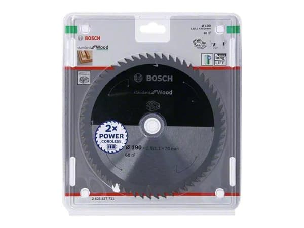 Bosch RUNDSÅG BLAD ACCU STD TRÄ 190X30MM 60T