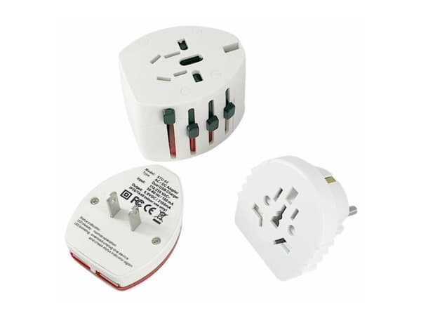MicroConnect SKROSS - Strømkoblingsadapter - hvit
