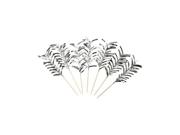 Sølv frynse cocktailsticks, 20 stk