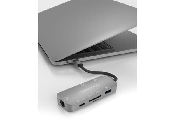 Terratec Connect C8, USB 2.0 Type-C, Grå, USB 3.2 Gen 1 (3.1 Gen 1) Type-C, USB, Windows 10, 1 stykker