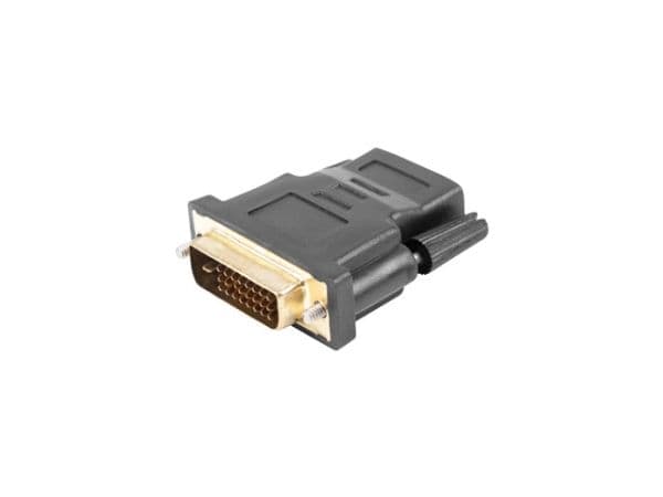 Lanberg - Videoadapter - dobbeltlink - DVI-D han til HDMI hun - sort - tommelskruer, 1080p support
