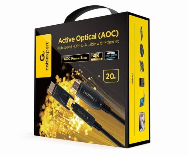 GEMBIRD Active Optical AOC High speed HDMI D-A cable with Ethernet AOC Armored Series 30m