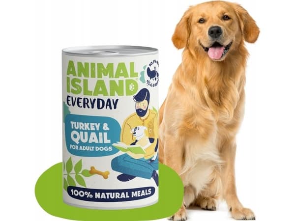 Animal Island kalkon & vaktel - Karma våtfoder för hundar - 400 g