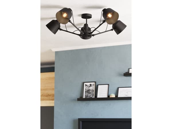 EGLO BASURTU taklampe i sort, 5L