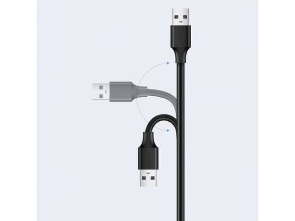 USB 2.0 -jatkojohto UGREEN US103, 3m (musta)