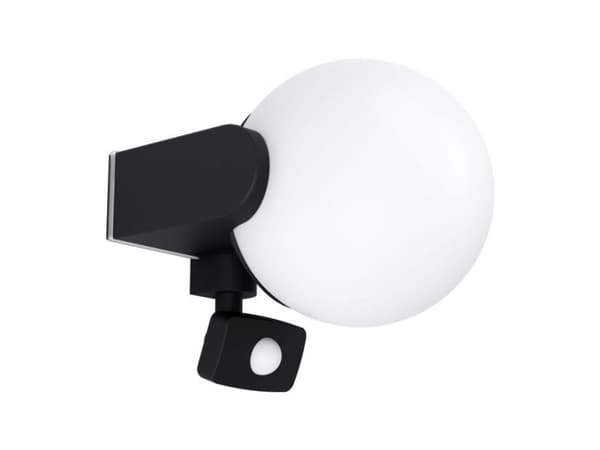 EGLO RUBIO UDE veggsensor IP44 E27 svart