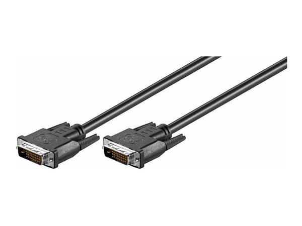 MicroConnect - DVI-kaapeli - dual link - DVI-D (uros) - DVI-D (uros) - 1 m