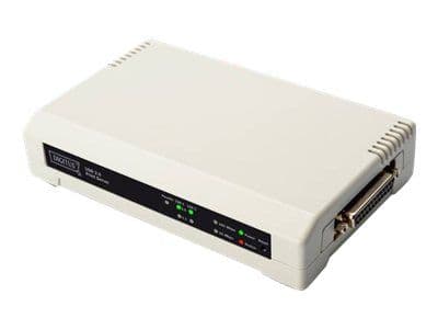 DIGITUS DN-13006-1 - Skriverserver - USB 2.0 / parallell - 10/100 Ethernet