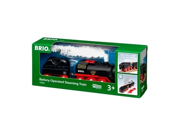 BRIO World 33884 Battery-Operated Steaming Train