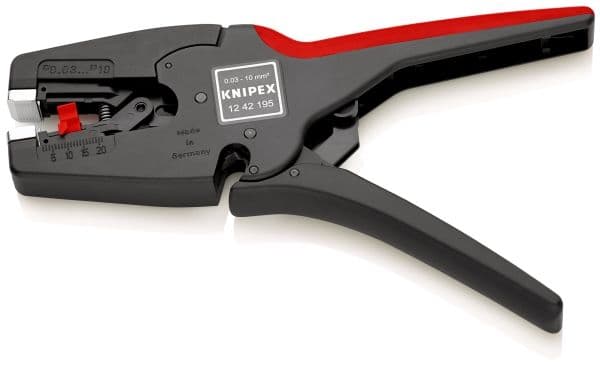 Knipex MultiStrip 10, Suojaava eristys, Musta, Punainen