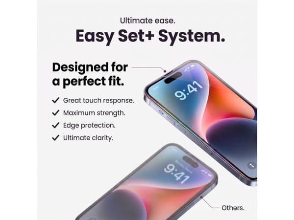 Tech-Protect SZKLO HARTOWANE TECH-PROTECT EASY SET+ 3-PACK IPHONE 18 PRO CLEAR