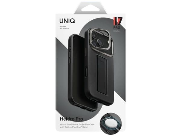 Uniq Heldro Pro Magclick Charging Case for iPhone 17 Pro - Black