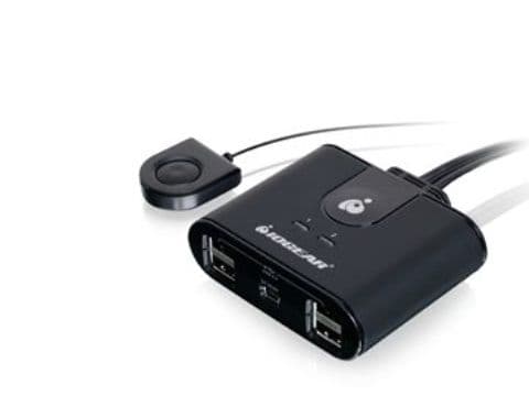 IOGEAR 2x4 USB 2.0 Peripheral Sharing Switch GUS402 - USB-periferdelesvitsj - stasjonær