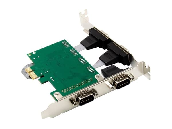 InLine 76619E, PCIe, Seriell, Hankjønn, PCIe 2.0, RS-232, 9-pin, PC
