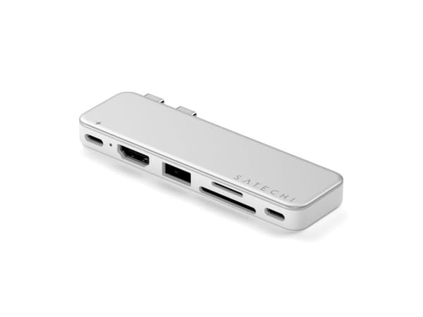 Satechi USB-C Snap Hub för MacBook Neo - Silver
