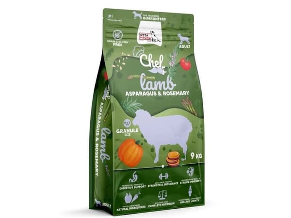 SYTA MICHA Chef Lamb, asparagus and rosemary - tørfoder til hunde - 9kg