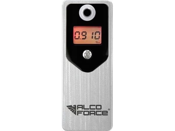 AlcoForce EVO elektrokjemisk alkometer - sølv + etui