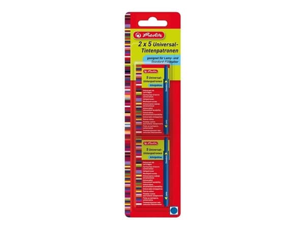 Herlitz - Bläckptron - blå - 5 delar (paket om 2)