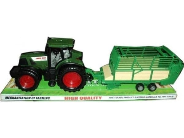Traktor med lantbruksmaskiner