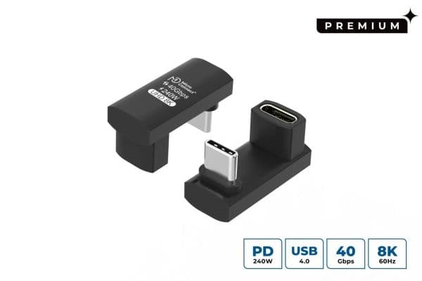 Microconnect MC-USB4AG-L, 0 m, USB C, USB C, USB4 Gen 3x2, Alumiini