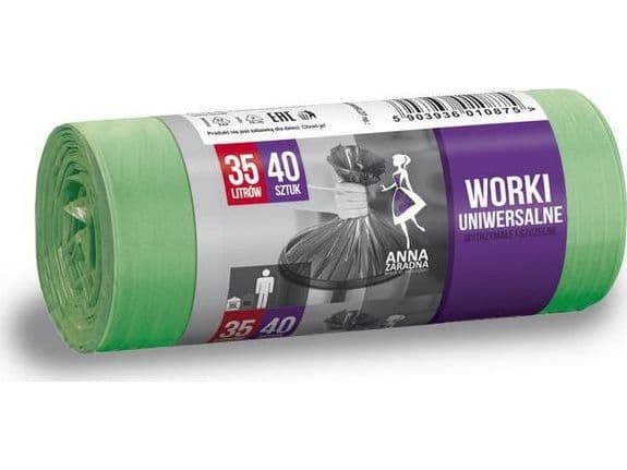 Staples søppelsekker 35 l grønn 40/ rull