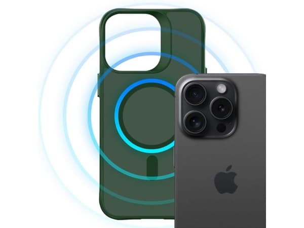 3mk Smoke MagCase for iPhone 16 Pro Max - Green-Translucent