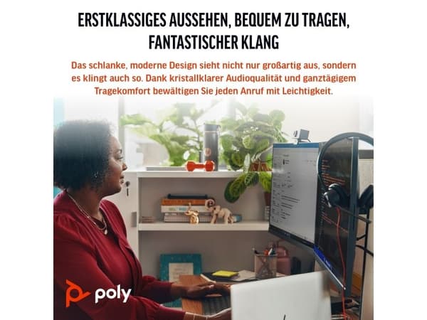 HP Poly Blackwire 3325 stereohodesett Microsoft Teams-sertifisert USB-C + 3,5 mm + adapter