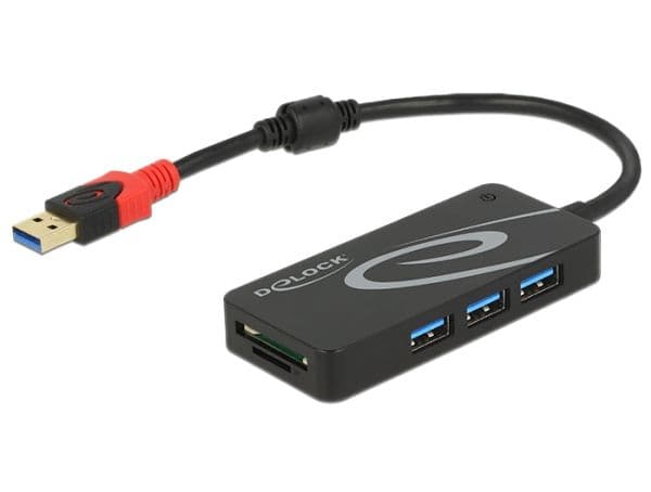Delock - Hub - 3 x USB 3.1 Gen 1 - stasjonær