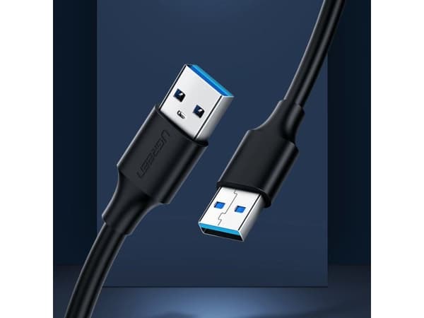 Ugreen USB-A - USB-A 1 m USB-kaapeli musta (UGR391BLK)