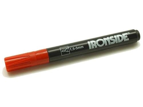 Permanent marker rund 3mm rød