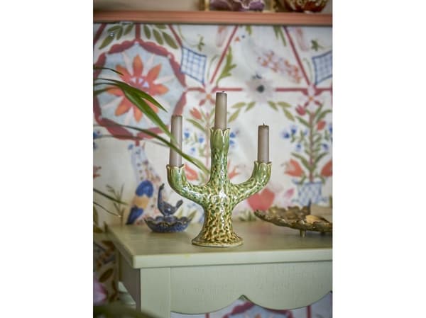 Bloomingville Creative Collection ljusstake, grön, stengods