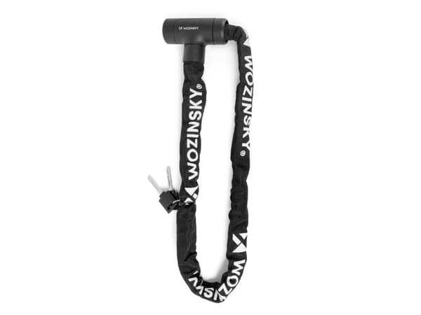 Wozinsky WZR-K2 Keyed Chain Bicycle Lock - Black
