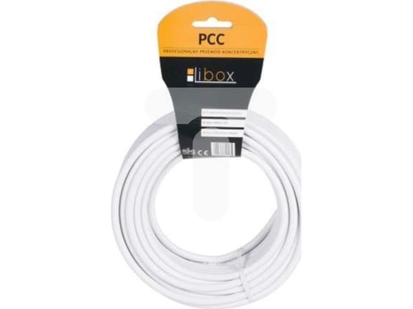 Libox antennkabel 20 m vit (PCC20)