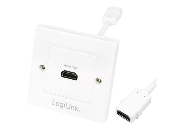 LogiLink AH0014, HDMI Type A (Standard), HDMI Type A (Standard), Hvit