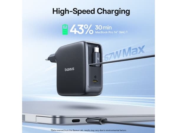 Baseus E0121D00, Sisätila, AC, 0,8 m, Musta