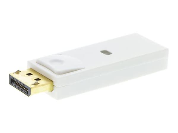 DELTACO - Video adapter - DisplayPort hann til HDMI hunn - hvit
