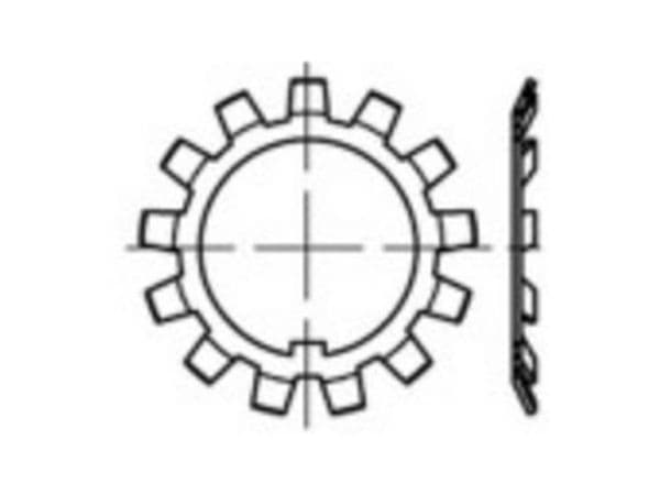 TOOLCRAFT säkringsring 137832 stål 5 st