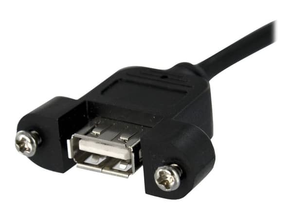 StarTech 1 ft Panel Mount USB Cable - USB A to Motherboard Header Cable Adapter F/F - USB 2.0 internal Cable (USBPNLAFHD1) - Intern-til-ekstern USB...