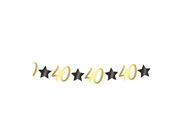 Guld guirlande 40 år
