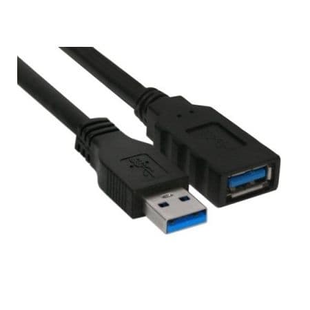 InLine 35620, 2 m, USB A, USB B, USB 3.2 Gen 1 (3.1 Gen 1), Hankjønn/hunkjønn, Svart