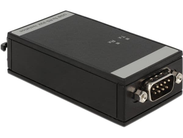DeLOCK 62502, RS-232, Mini USB 2.0 B, Musta