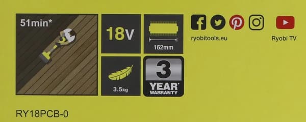 Ryobi terassipuhdistin - 18V